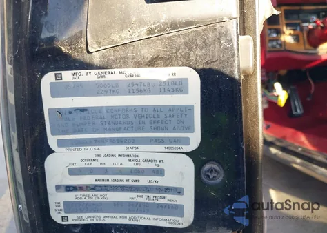 1985 Cadillac Eldorado Biarritz z USA, uszkodzony, nr VIN 1G6EL6789FE654280